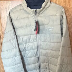 CHAPS Hampton Khaki Lightweight Puffer Jacket XL – New With Tags